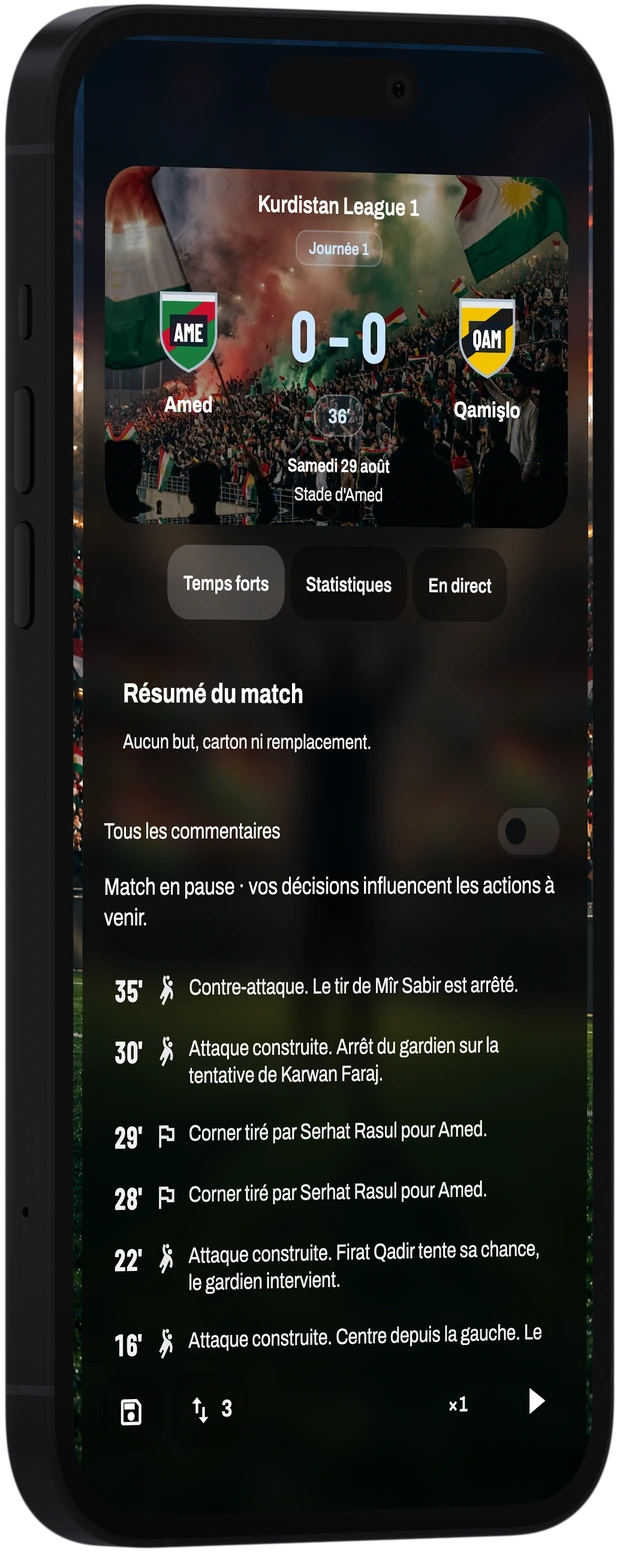 Aperçu du jeu — Jour de match