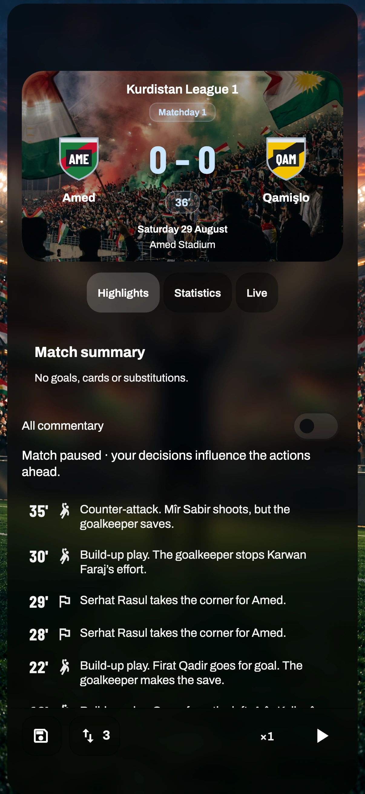 Game preview — Match