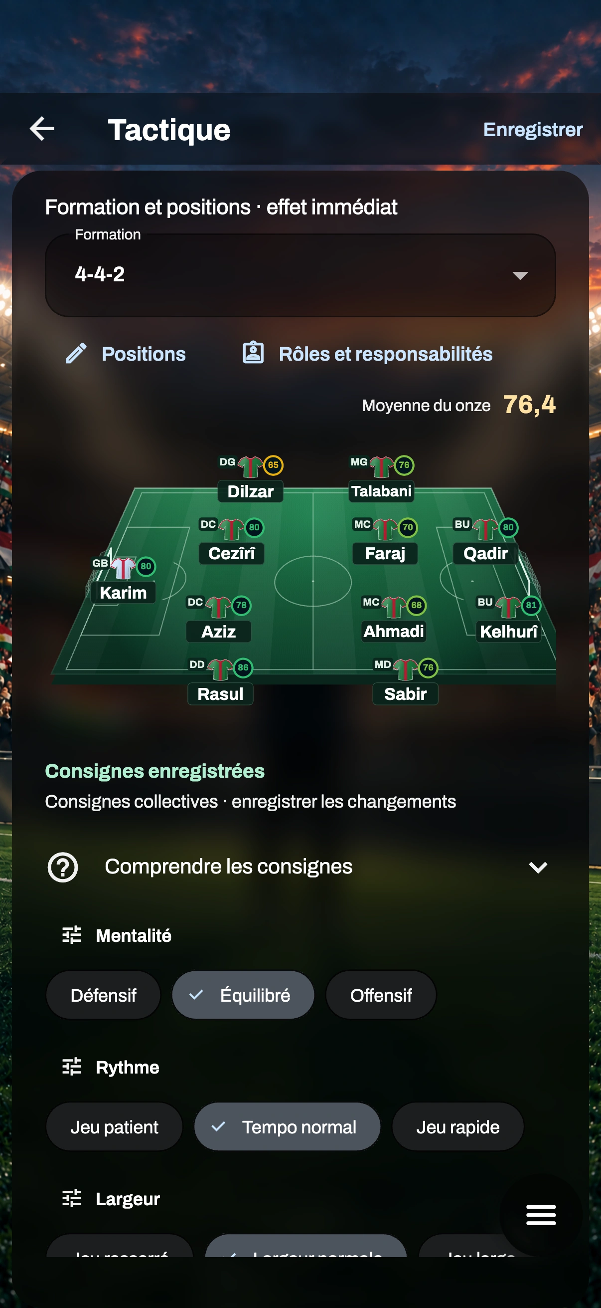 Aperçu du jeu — Tactique